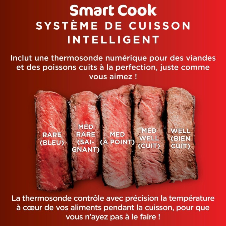 Grill NINJA - EG351EU - Capacité 5,7L - 5 programmes de cuisson - Thermosonde - 1760W Grill NINJA - EG351EU - Capacité 5,7L - 5 programmes de cuisson - Thermosonde - 1760W