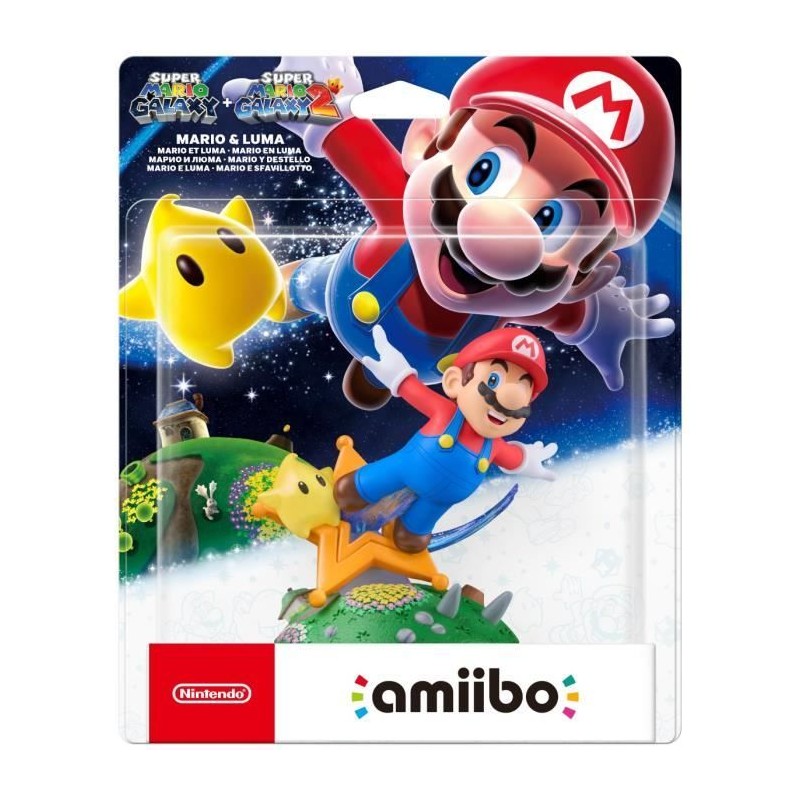 Figurine Amiibo - Mario & Luma • Collection Super Mario
