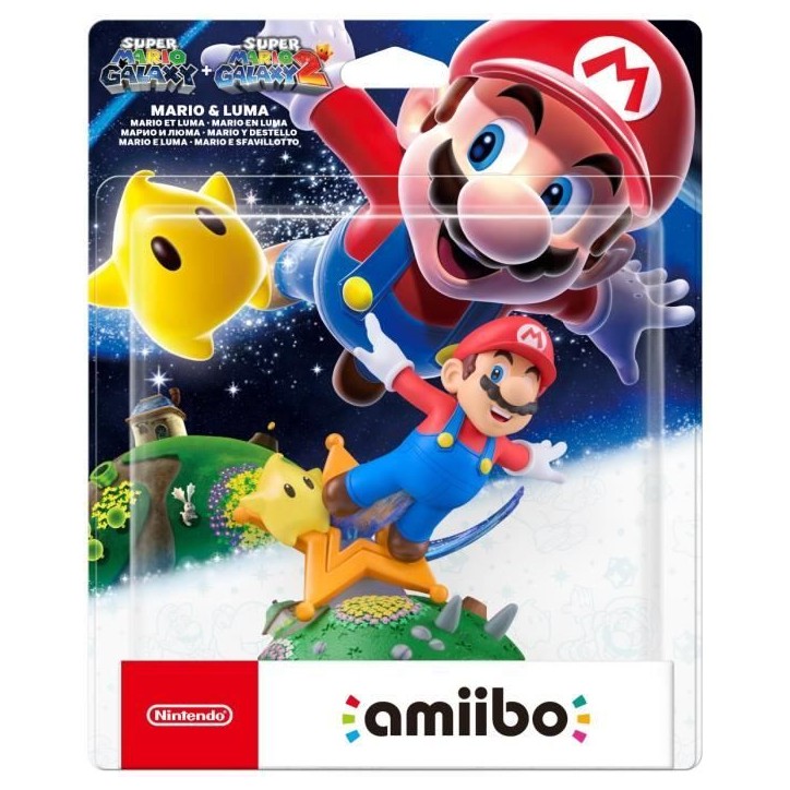 Figurine Amiibo - Mario & Luma • Collection Super Mario Figurine Amiibo - Mario & Luma • Collection Super Mario