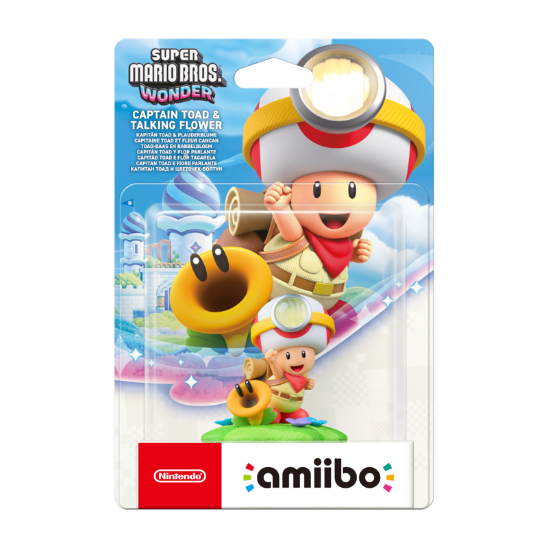 Figurine Amiibo - Capitaine Toad & Fleur Cancan • Collection Super M