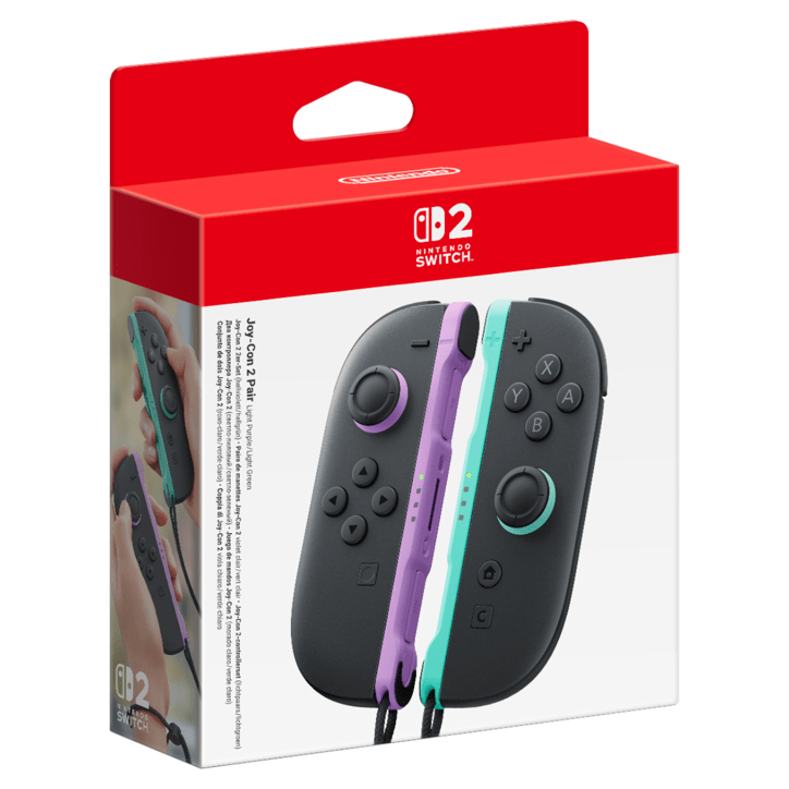 Paire de manettes Joy-Con 2 Violet Clair & Vert Clair pour Nintendo Switch 2 Paire de manettes Joy-Con 2 Violet Clair & Vert Clair pour Nintendo Switch 2