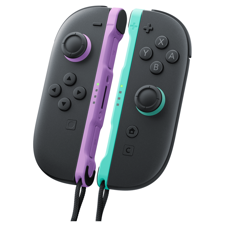 Paire de manettes Joy-Con 2 Violet Clair & Vert Clair pour Nintendo Switch 2 Paire de manettes Joy-Con 2 Violet Clair & Vert Clair pour Nintendo Switch 2