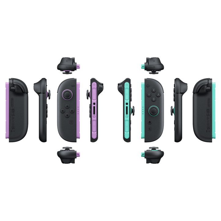 Paire de manettes Joy-Con 2 Violet Clair & Vert Clair pour Nintendo Switch 2 Paire de manettes Joy-Con 2 Violet Clair & Vert Clair pour Nintendo Switch 2
