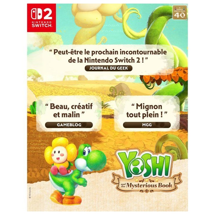 Yoshi and the Mysterious Book • Jeu Nintendo Switch 2 Yoshi and the Mysterious Book • Jeu Nintendo Switch 2
