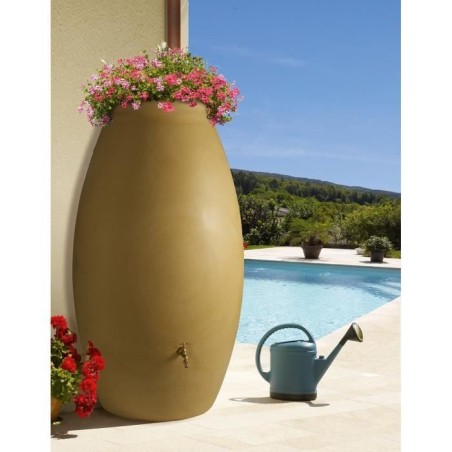 Récupérateur d'eau Jarre roto moulé - BELLI - 1000 L - Beige