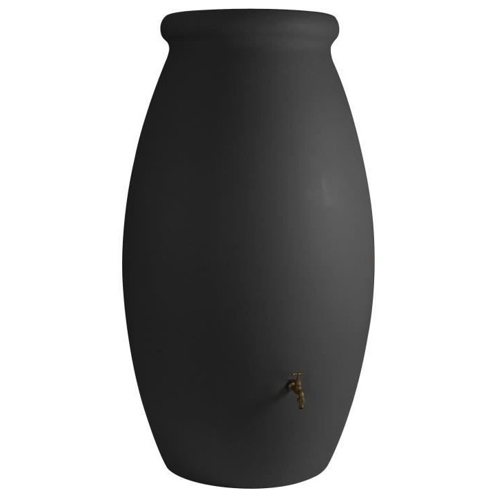 Récupérateur d'eau Jarre rotomoulé - BELLI - 1000 L - Anthracite Récupérateur d'eau Jarre rotomoulé - BELLI - 1000 L - Anthracite