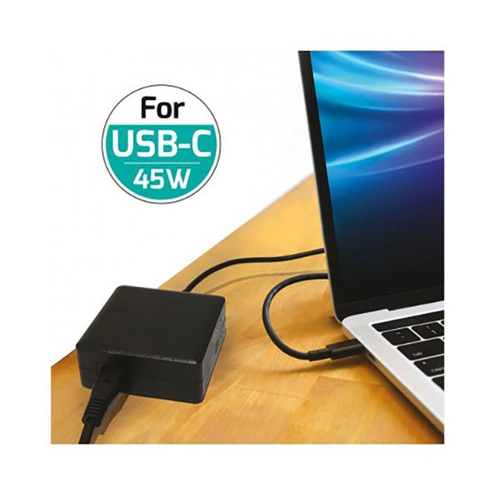 PORT Connect Alimentation secteur PC Mac tablette & smartphone TYPE USB-C 45W PORT Connect Alimentation secteur PC Mac tablette & smartphone TYPE USB-C 45W