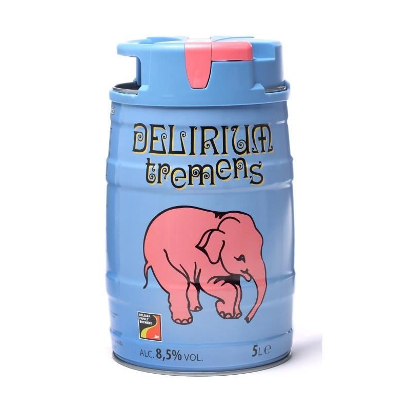 Fût de Biere Delirium Tremens - Mini Fût 5L - 8,5°