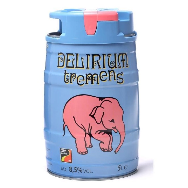 Fût de Biere Delirium Tremens - Mini Fût 5L - 8,5°
