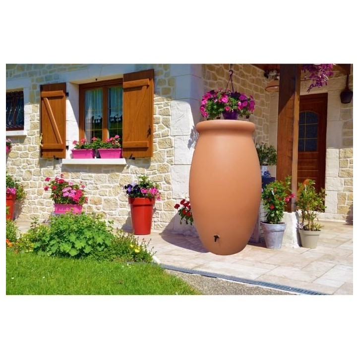 Récupérateur d'eau Jarre Toscan - BELLI - 1000 L - Terre cuite Récupérateur d'eau Jarre Toscan - BELLI - 1000 L - Terre cuite