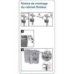 Kit de chasse d'eau - NOVOBAIN - Avec mécanisme et robinet - Débit 3