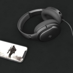 Casque gamer filaire - NOVA GAMING - Borealis - Micro amovible - LED RBG - Noir