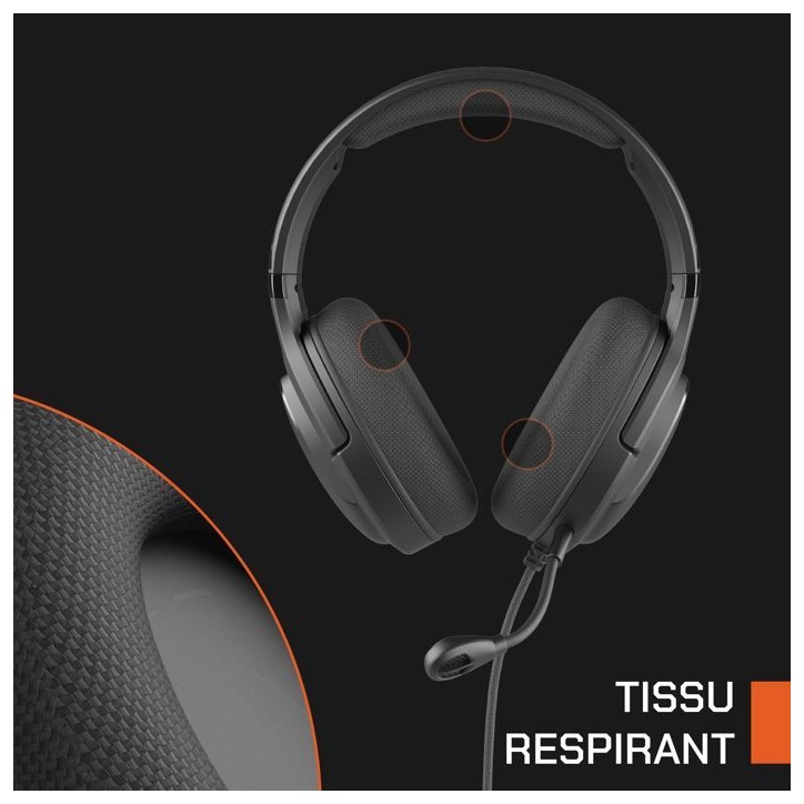 Casque gamer filaire - NOVA GAMING - Borealis - Micro amovible - LED RBG - Noir Casque gamer filaire - NOVA GAMING - Borealis - Micro amovible - LED RBG - Noir