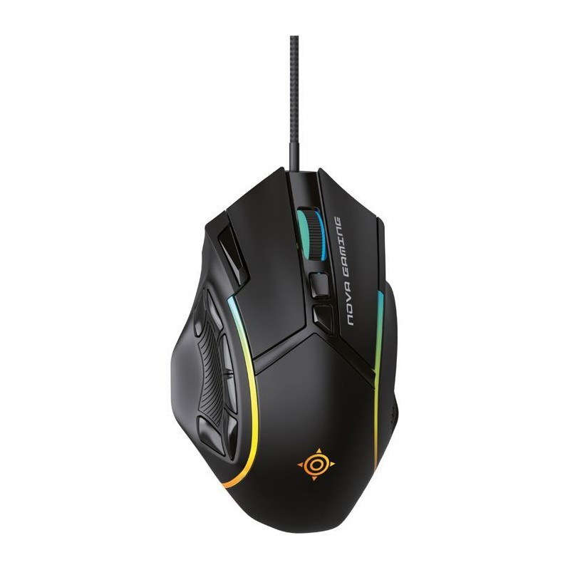 Souris gamer - Filaire - Nova Gaming - Virgo - LED RGB - Noir