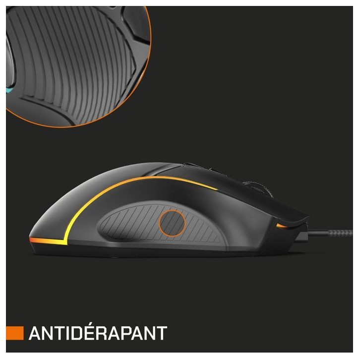Souris gamer - Filaire - Nova Gaming - Virgo - LED RGB - Noir Souris gamer - Filaire - Nova Gaming - Virgo - LED RGB - Noir
