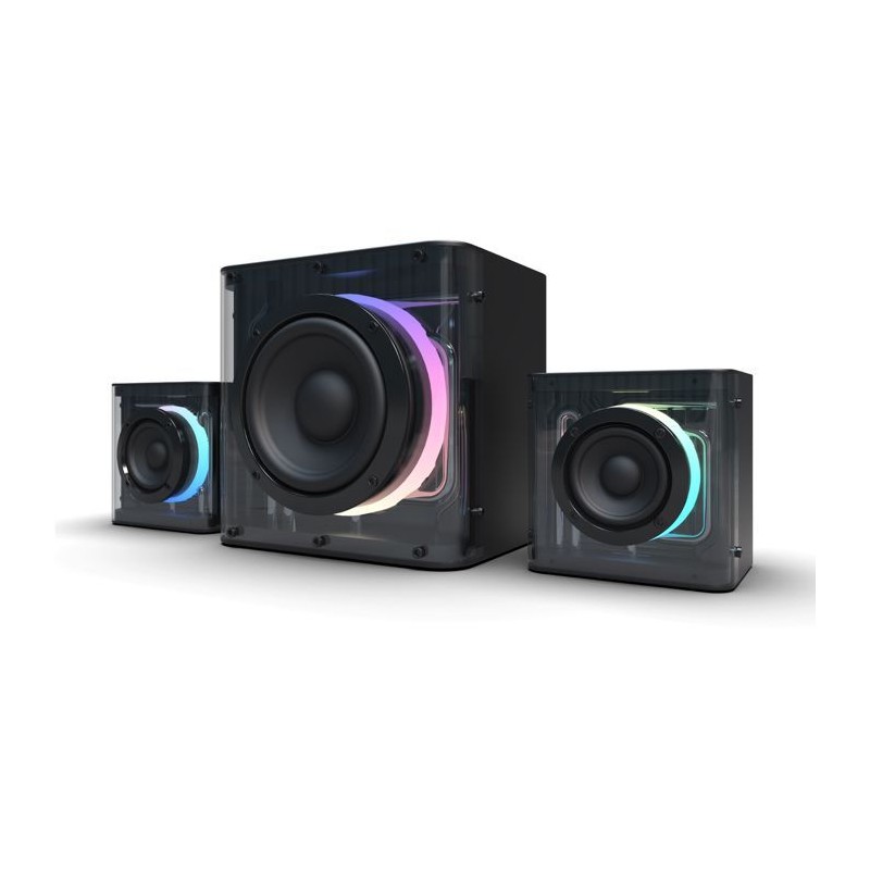 Enceintes gaming - NOVA GAMING - Serpentis - LED RGB - Noir
