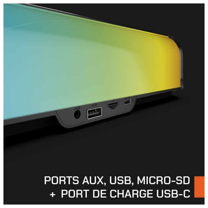 Barre de son gaming - NOVA GAMING - Ursae - LED RGB - Noir Barre de son gaming - NOVA GAMING - Ursae - LED RGB - Noir