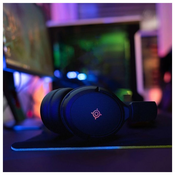 Casque gamer sans fil - NOVA GAMING - Atlas - Micro amovible - LED RGB - Noir Casque gamer sans fil - NOVA GAMING - Atlas - Micro amovible - LED RGB - Noir