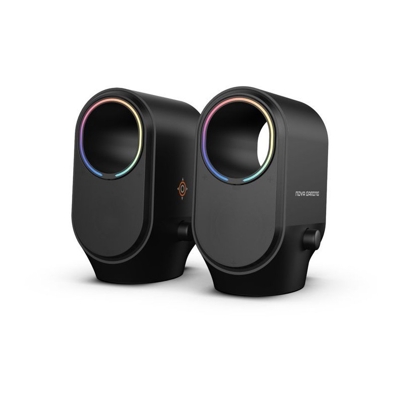 Enceintes bluetooth gaming - NOVA GAMING - Cygnus - LED RGB - Noir
