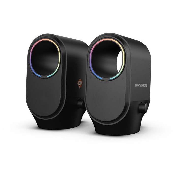 Enceintes bluetooth gaming - NOVA GAMING - Cygnus - LED RGB - Noir Enceintes bluetooth gaming - NOVA GAMING - Cygnus - LED RGB - Noir