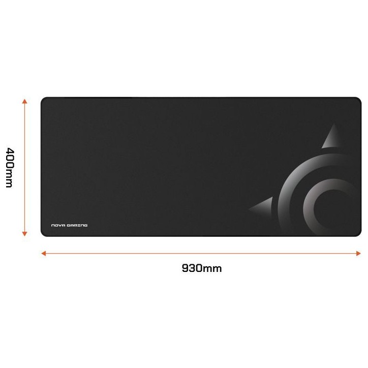 Tapis de souris XL - NOVA GAMING - Apollon - Noir Tapis de souris XL - NOVA GAMING - Apollon - Noir