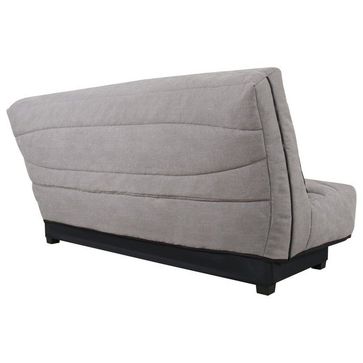 Canapé convertible clic-clac SIMMONS - Couchage régulier - 3 places - Tissu Gris - 188 x 95 x 99 cm - NOVA Canapé convertible clic-clac SIMMONS - Couchage régulier - 3 places - Tissu Gris - 188 x 95 x 99 cm - NOVA