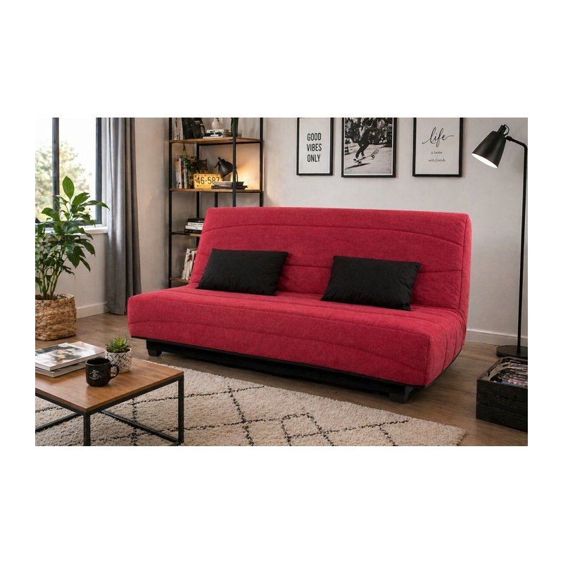 Canapé convertible clic-clac SIMMONS - Couchage régulier - 3 places