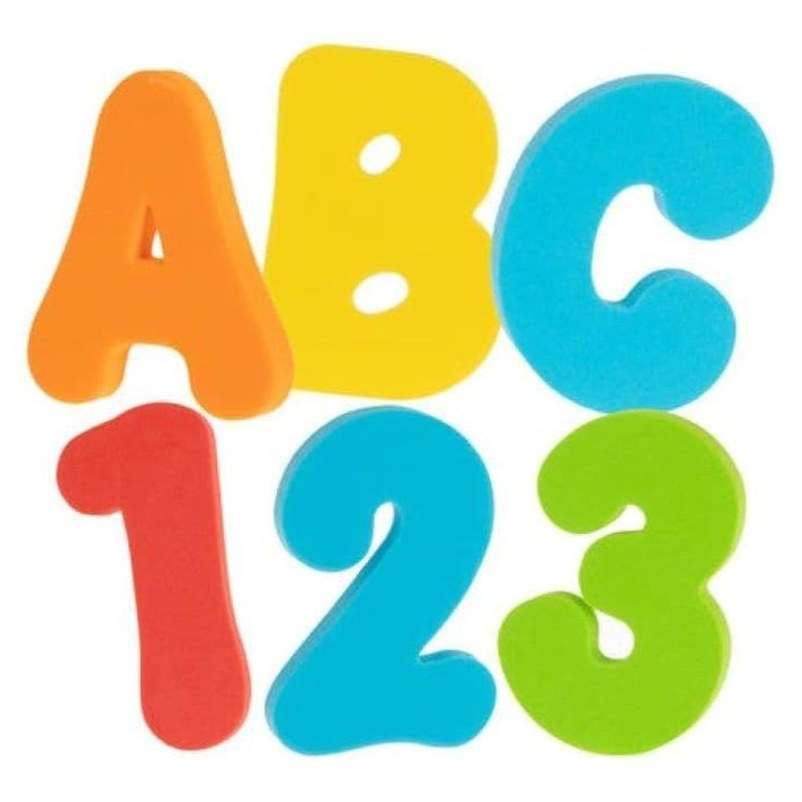 Lettres et chiffres en mousse - NUBY - Pour le bain - Des 12 mois - Multicolore Lettres et chiffres en mousse - NUBY - Pour le bain - Des 12 mois - Multicolore