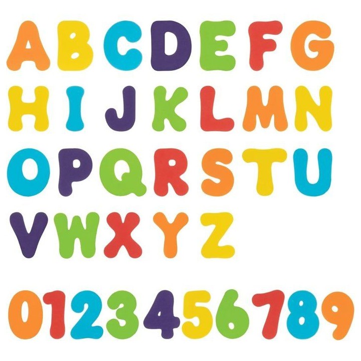 Lettres et chiffres en mousse - NUBY - Pour le bain - Des 12 mois - Multicolore Lettres et chiffres en mousse - NUBY - Pour le bain - Des 12 mois - Multicolore