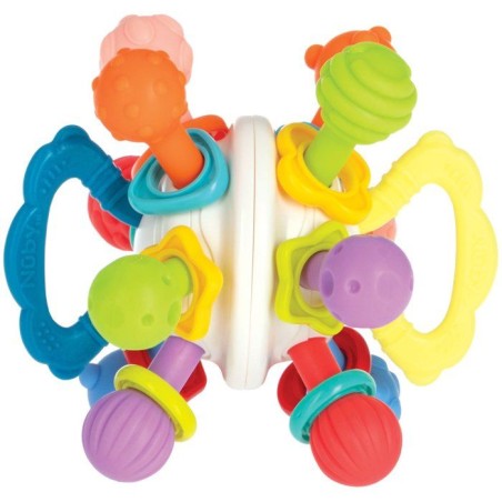 Anneau de dentition - NUBY - Twist ball - Avec hochet - Des 3 mois - M