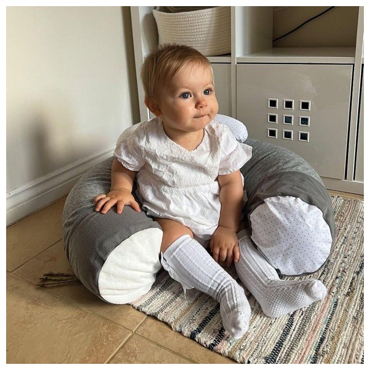 Siege gonflable - NUBY - Sit & Play au sol - Plateau amovible - Des 6 mois - Gris Siege gonflable - NUBY - Sit & Play au sol - Plateau amovible - Des 6 mois - Gris