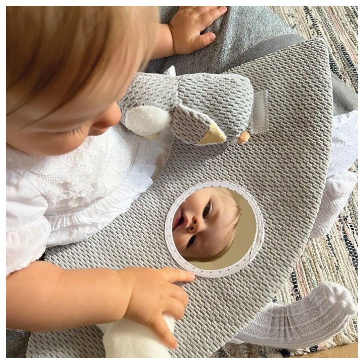 Siege gonflable - NUBY - Sit & Play au sol - Plateau amovible - Des 6 mois - Gris Siege gonflable - NUBY - Sit & Play au sol - Plateau amovible - Des 6 mois - Gris