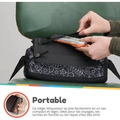Siege réhausseur enfants - NUBY - Panda - Pliable - Mousse - Impermé