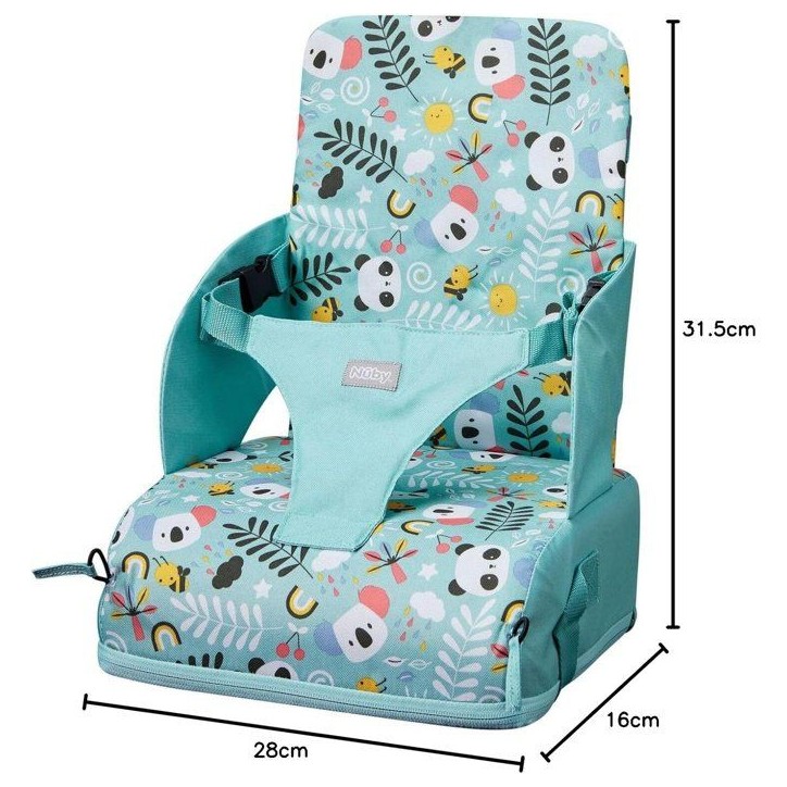 Siege réhausseur enfants - NUBY - Panda - Pliable - Mousse - Imperméable - Des 6 mois Siege réhausseur enfants - NUBY - Panda - Pliable - Mousse - Imperméable - Des 6 mois