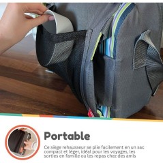Siege réhausseur enfants - NUBY - Panda - Pliable - Mousse - Impermé