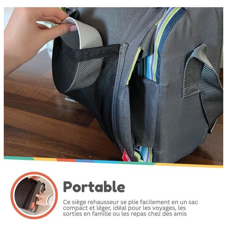 Siege réhausseur enfants - NUBY - Panda - Pliable - Mousse - Imperméable - Des 6 mois Siege réhausseur enfants - NUBY - Panda - Pliable - Mousse - Imperméable - Des 6 mois