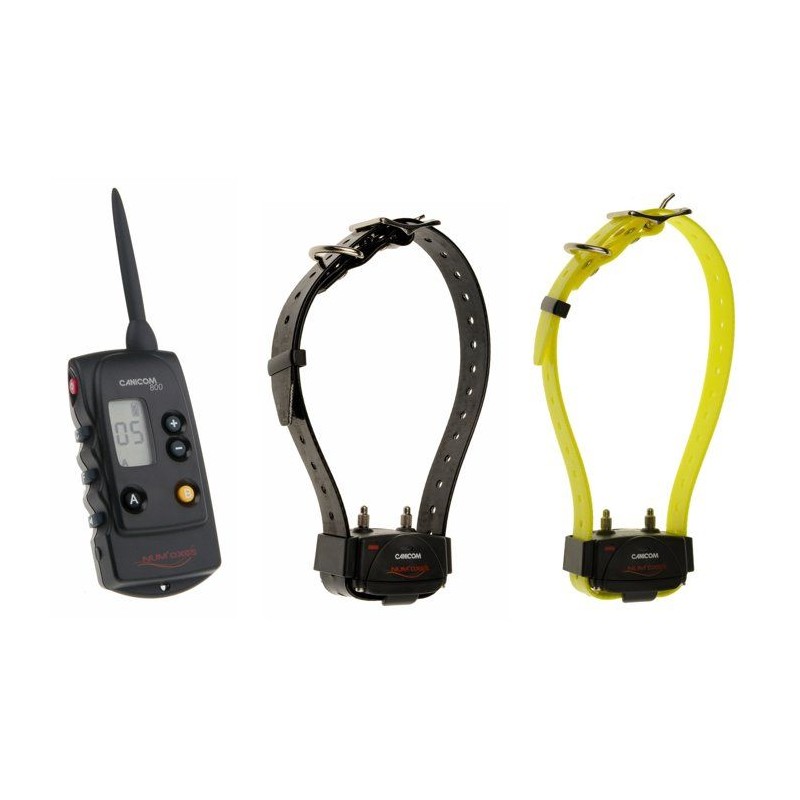 Pack de dressage - NUM'AXES - CANICOM 800 - Pour 2 chiens - Noir / Jau