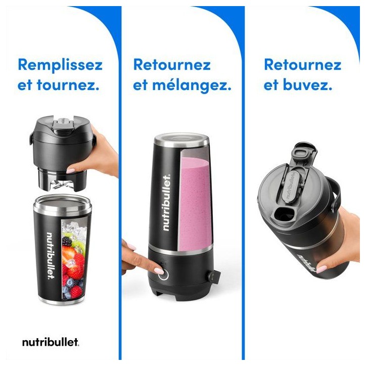Blender - NUTRIBULLET - Flip - NBP106B -Noir Blender - NUTRIBULLET - Flip - NBP106B -Noir