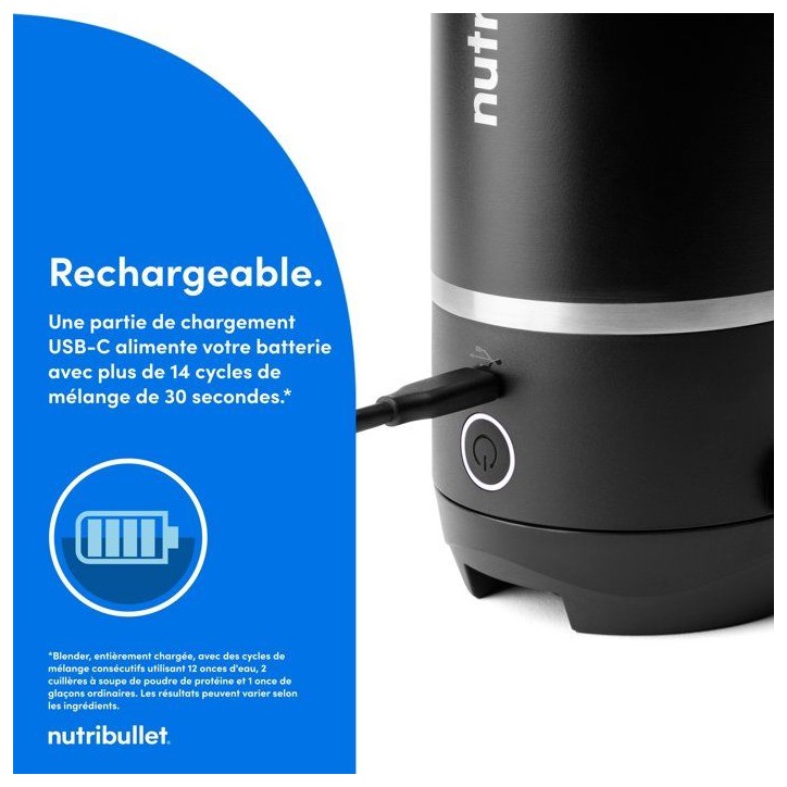 Blender - NUTRIBULLET - Flip - NBP106B -Noir Blender - NUTRIBULLET - Flip - NBP106B -Noir