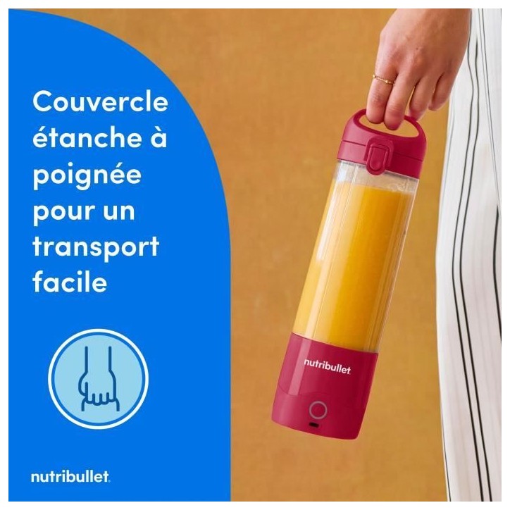 Blender portable - NUTRIBULLET - NBP003MA - 100 W - Tasse 475 ml - Sans BPA - Magenta Blender portable - NUTRIBULLET - NBP003MA - 100 W - Tasse 475 ml - Sans BPA - Magenta