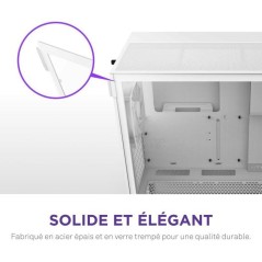 Boitier moyen-tour compact ATX - NZXT - CC-H52FW-01 - H5 Flow - Blanc