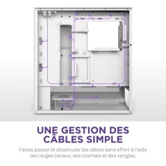 Boitier moyen-tour compact ATX - NZXT - CC-H52FW-01 - H5 Flow - Blanc