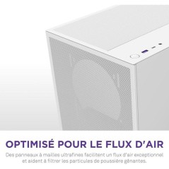 Boitier moyen-tour compact ATX - NZXT - CC-H52FW-01 - H5 Flow - Blanc