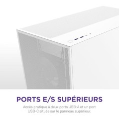 Boitier moyen-tour - NZXT - CM-H72FW-01 - H7 Flow - Blanc