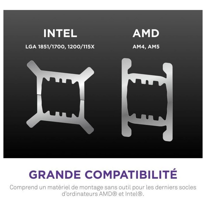 Watercooling - NZXT - RL-KN36E-B2 - Kraken Elite 360 - Écran 2.72 et anneau RGB personnalisable - Noir