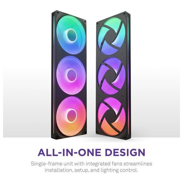 Ventilateur PC - NZXT - F420RGB Core a cadre unique (RF-U42HF-B1) - Ø 420 mm Ventilateur PC - NZXT - F420RGB Core a cadre unique (RF-U42HF-B1) - Ø 420 mm
