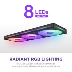 Ventilateur PC - NZXT - F420RGB Core a cadre unique (RF-U42HF-B1) - Ø