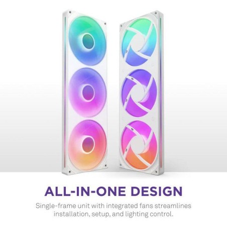 Ventilateur PC - NZXT - F420RGB Core a cadre unique (RF-U42HF-W1) - Ø 420 mm