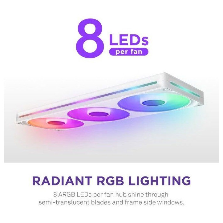 Ventilateur PC - NZXT - F420RGB Core a cadre unique (RF-U42HF-W1) - Ø 420 mm Ventilateur PC - NZXT - F420RGB Core a cadre unique (RF-U42HF-W1) - Ø 420 mm