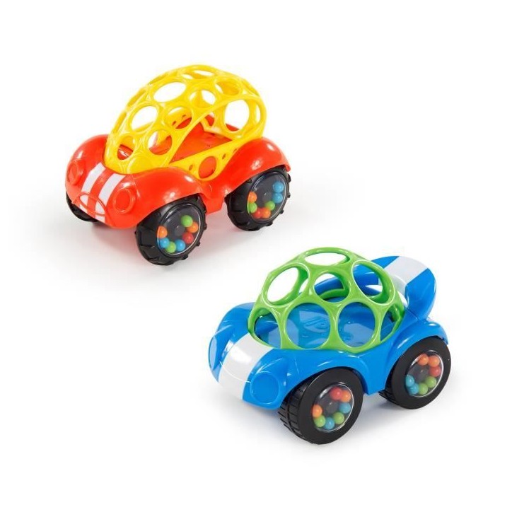 Bright Starts Jouet d'éveil Oball™Une Petite Voiture Rattle & Roll™ - développe la motricité - modele aléatoire Bright Starts Jouet d'éveil Oball™Une Petite Voiture Rattle & Roll™ - développe la motricité - modele aléatoire